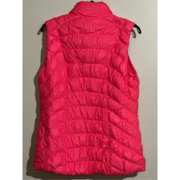 Athleta DOWNTIME VEST CORALADE Barbie Pink Size XL Puffer goose down - Picture 2 of 6